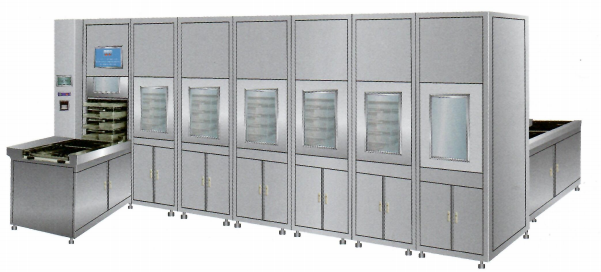 系列五槽式（长龙）医用数码自动三频超声喷淋清洗消毒器